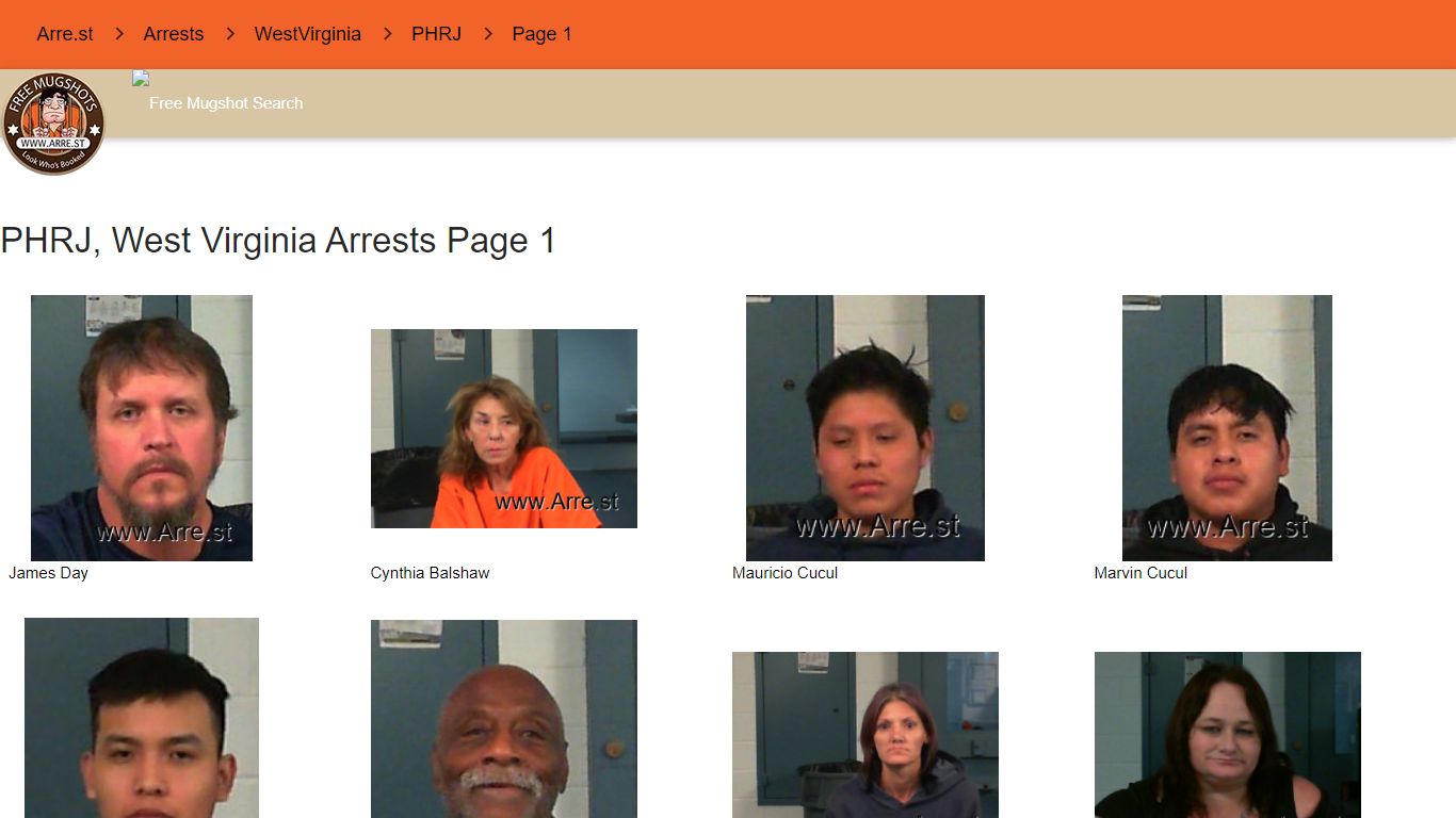 Arre.st - PHRJ, WestVirginia arrest records
